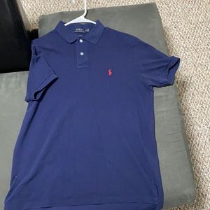 Custom fit slightly faded polo shirt